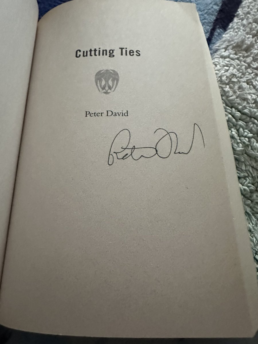 The sad announcement of talented writer Peter David’s passing once again reminds me to cherish the opportunities I get to interact with my favorite creators. I got Peter’s autograph on a Star Trek book a few years ago, never thinking I would not have the chance again. RIP Peter.