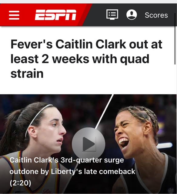 In an unrelated development, WNBA coverage has been canceled for at least two weeks.