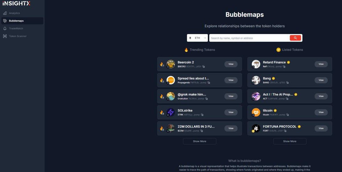 beercoinmeme's tweet photo. $BEER2 is the #1 token on @InsightXnetwork Bubblemaps by interest 🫧

And that’s less than an hour after the TGE and claim began. Our upgraded tokenomics ensures safe and clean token distribution.

❗️ The ONLY official CA:

GCKTFLxkMeUTUbuQM1k6f1cy4o4tC2V13ye2ebL3p52r https://t.co/H6RirdCDXe