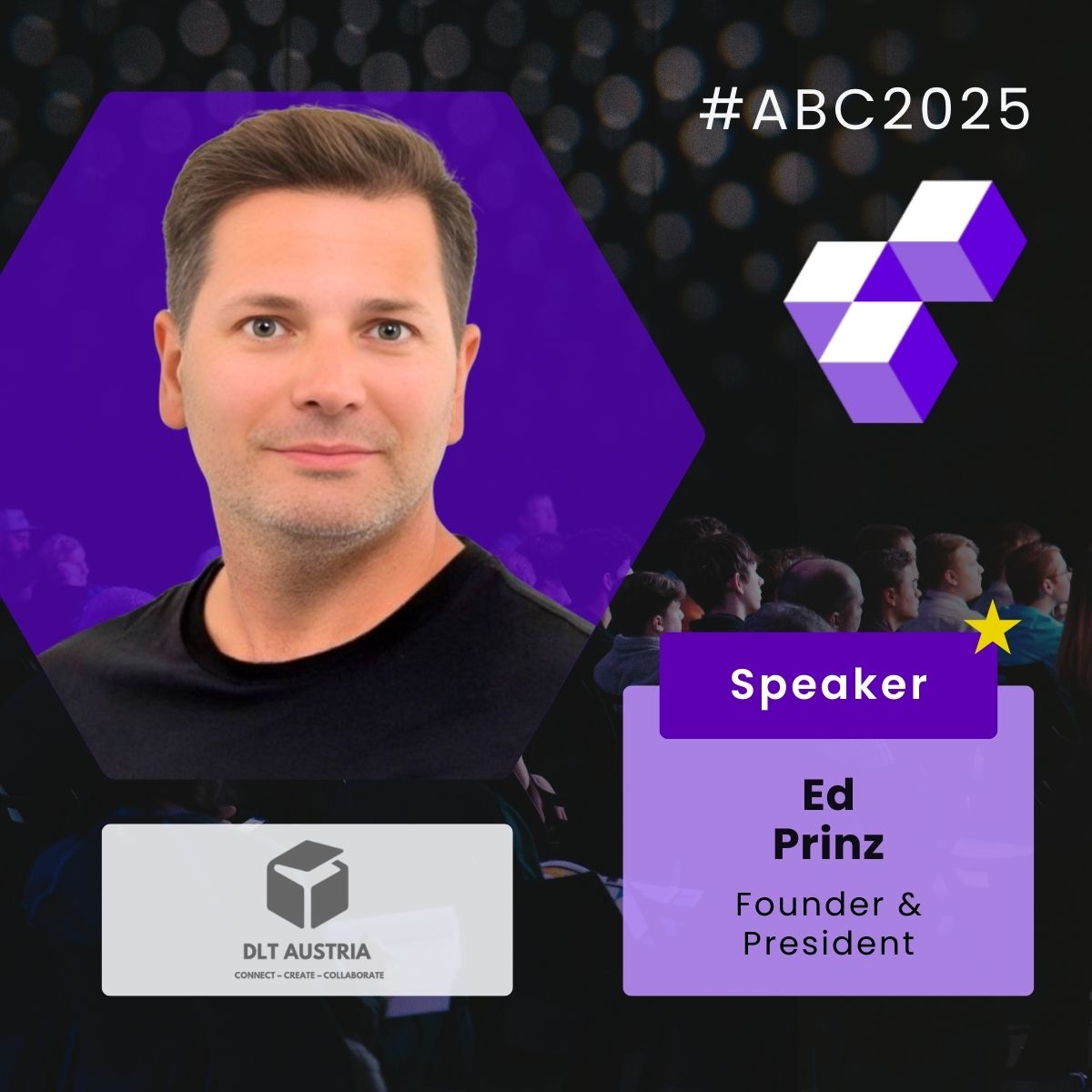 🚀 Thrilled to announce that <a href="/_Ed_Prinz/">ED</a> — Founder &amp; President of <a href="/DLTAustria/">DLT Austria</a>, co-founder of @Moonlytics_ai , and a driving force behind Web3 education in the DACH region — will partake in #ABC2025!

Secure your seat today — spots are limited!
👉 eventbrite.at/e/austrian-blo…