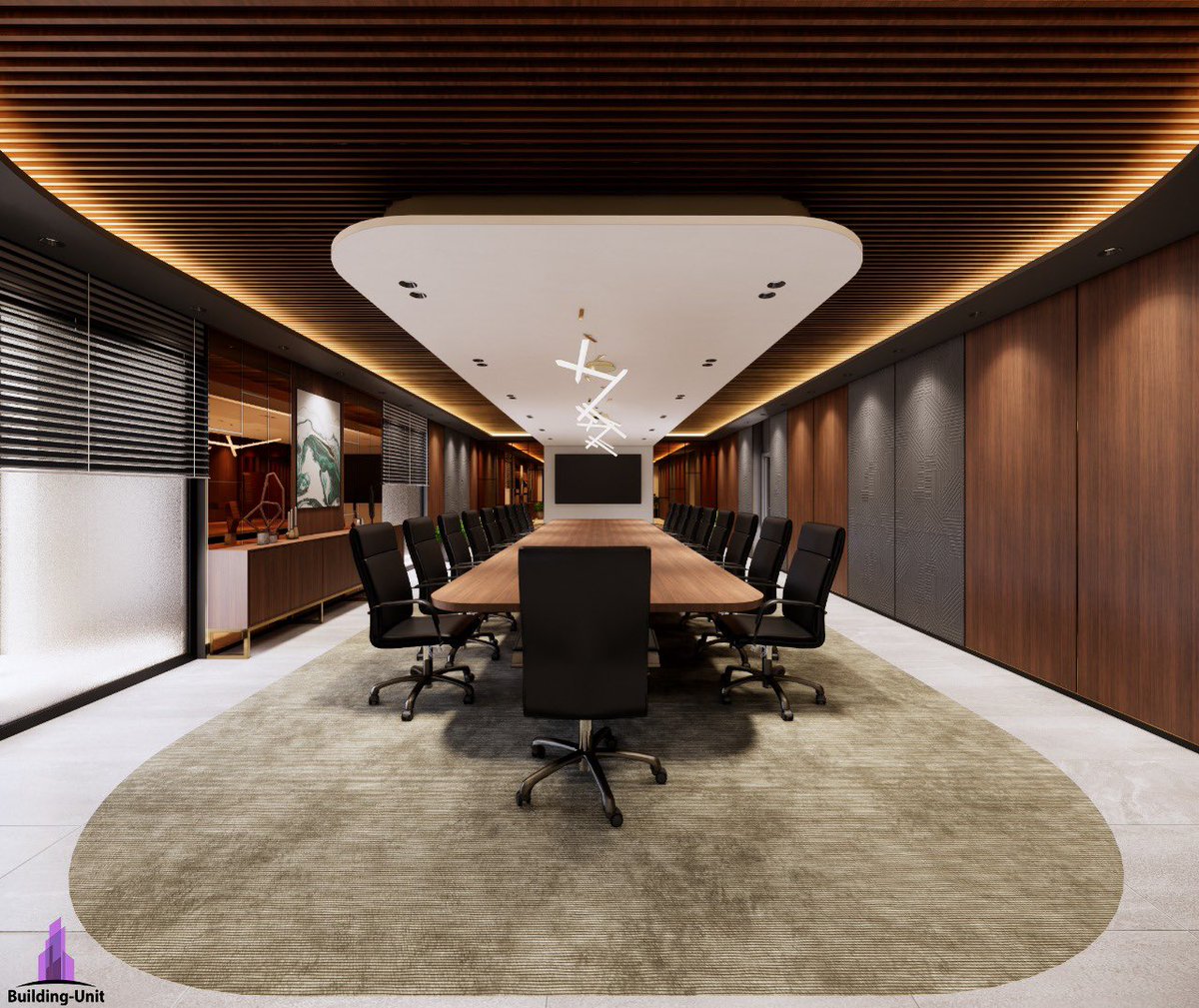 من اعمالنا بالتصميم |⚡️
قاعة اجتماعات مصممة بطريقة عصرية