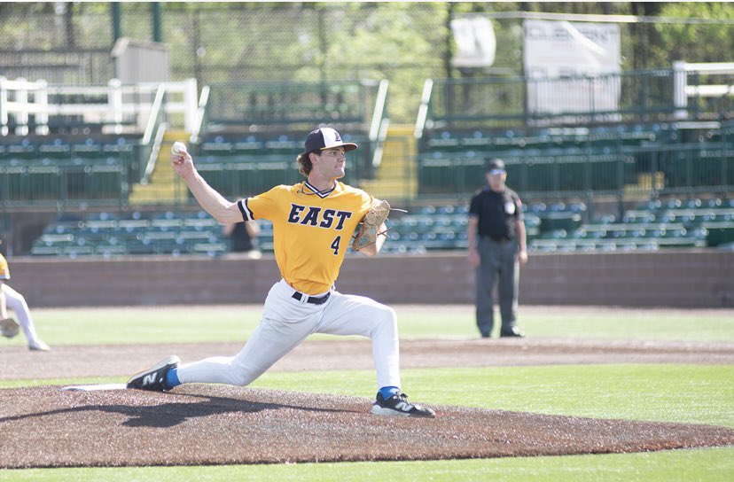 Career stats:

Games pitched: 36*
Games started: 35* (6th most in MSHSAA history)
Innings pitched: 169*
Wins: 14*
Strikeouts: 156*
ERA: 2.44
Complete games: 9*
1 No hitter
1 Perfect game 

( * indicates school record ) 

Thank you East❤️