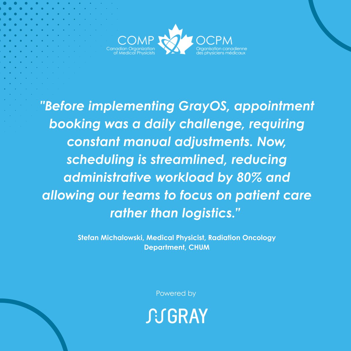 What if we applied VMAT logic to scheduling?
Just like inverse planning revolutionized RT delivery, objective-based scheduling can transform operations. Results from CHUM, TOH &amp; more in InterACTIONS:
 🔹 Reduced wait times
 🔹 Higher efficiency
console.vpaper.ca/canadian-organ…

#COMPASM