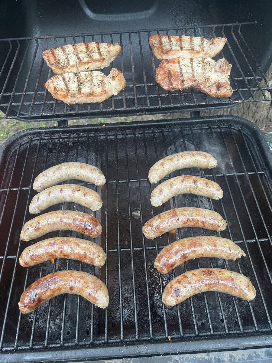 It’s pouring outside, but the grill doesn’t stop just because it’s raining!