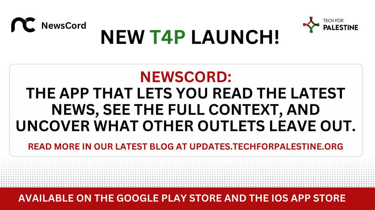 Getting the full story when reading the news has always been a challenge. But with what's happening in Gaza, it's more important than ever.

That’s why we’re proud that <a href="/newscord_org/">NewsCord</a>  recently launched their app. They were already making an impact with their AI-powered news