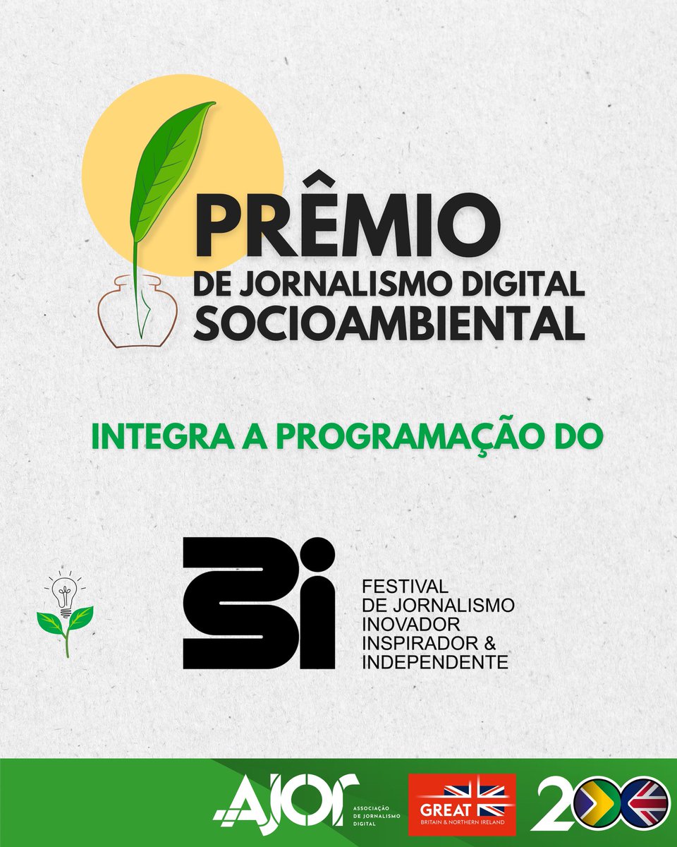 ukinbrazil's tweet photo. O Prêmio de Jornalismo Digital Socioambiental vai marcar presença no Festival 3i! 🧡✨

Dias 6, 7 e 8/06, estaremos lá celebrando um jornalismo que informa, conecta e transforma. 🌎

Fiquem ligados, vem novidade por aí! 👀
#great #ajor #festival3i #jornalismo #socioambiental https://t.co/Q2FsoOb6tv