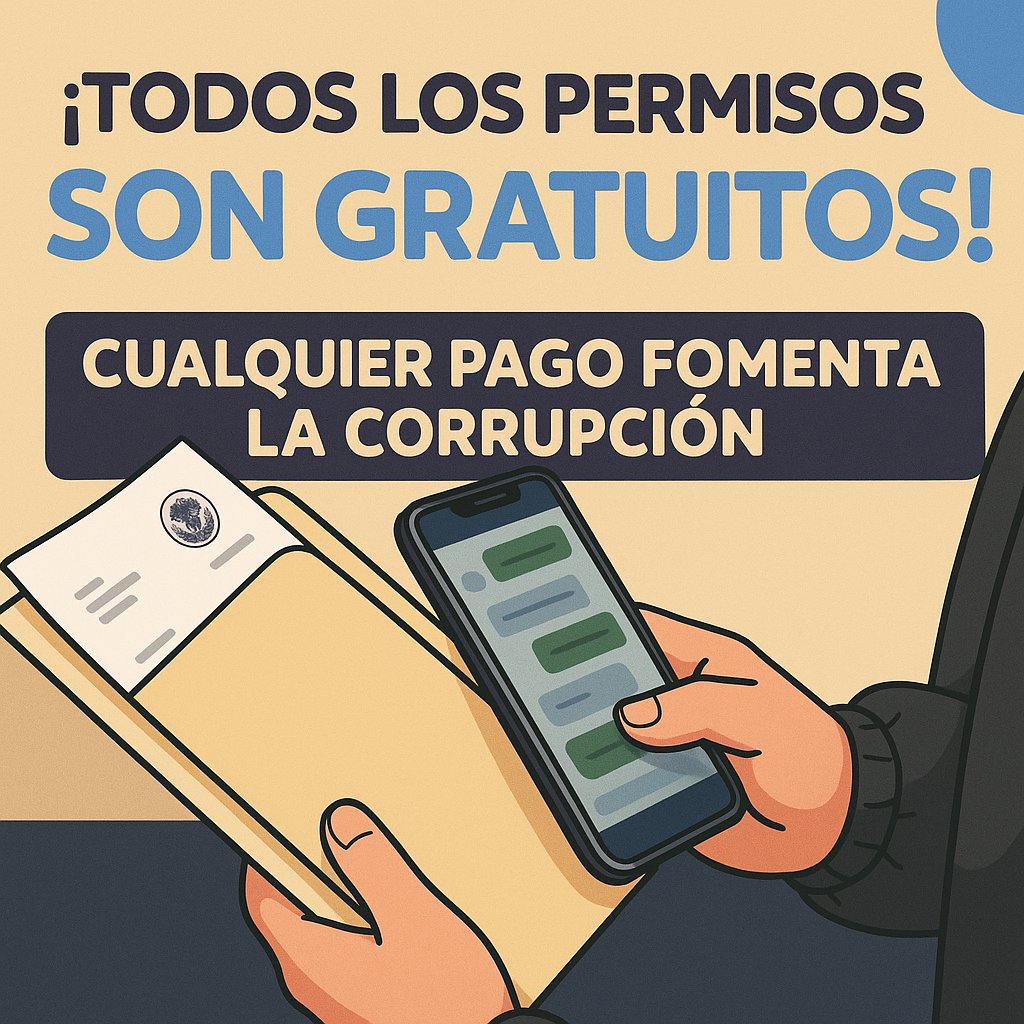📲📑✅ ¡TUS TRÁMITES SON GRATIS! 📲📑✅

La #DGT informa que el uso de sus plataformas digitales y los servicios que presta la institución son gratuitos.