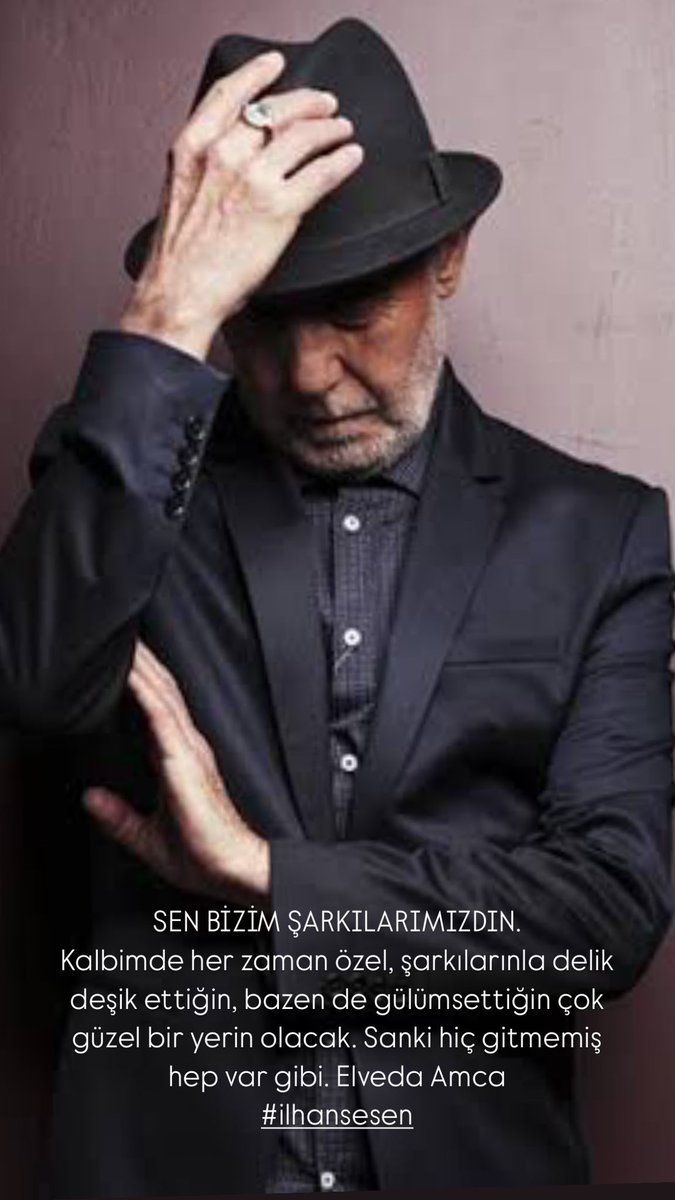 yasarmusic's tweet photo. SEN BİZİM ŞARKILARIMIZDIN.
Kalbimde her zaman özel, şarkılarınla delik deşik ettiğin, bazen de gülümsettiğin çok güzel bir yerin olacak. Sanki hiç gitmemiş hep var gibi. Elveda Amca
#ilhanşeşen https://t.co/BrGgiGkW9r