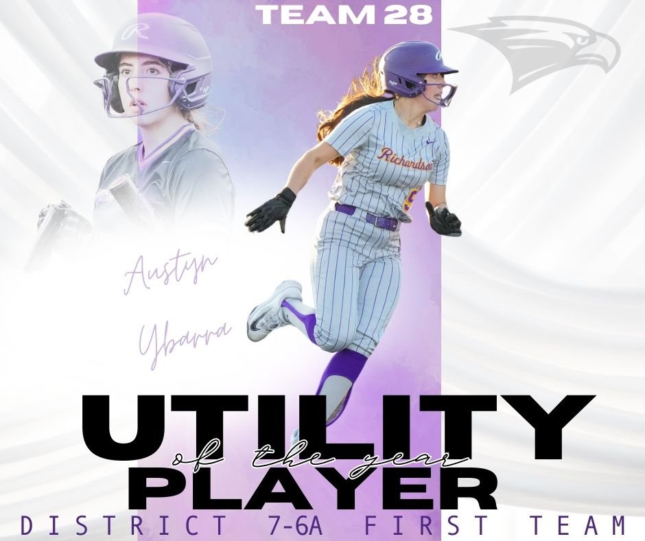 Austyn Ybarra (JR)🔥✨🦅🌊

1st team all district and The District 7-6A utility player of the year 

That’s our captain 😤
#Team28 #TakeItBack #Relentless