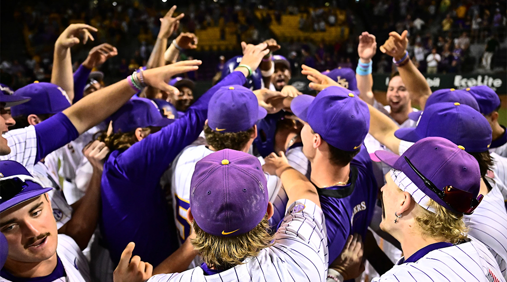 NCBWA (@ncbwa) on Twitter photo Heading into the NCAA Tournament, our latest Division I poll is out. Here's the top 5:
1. <a href="/LSUbaseball/">LSU Baseball</a> (43-14)
2. <a href="/DiamondHeels/">Carolina Baseball</a> (42-12)
3. <a href="/VandyBoys/">Vanderbilt Baseball</a> (42-16)
4. <a href="/TexasBaseball/">Texas Baseball</a> (42-12)
5. <a href="/RazorbackBSB/">Arkansas Baseball</a> (43-13)
Complete poll: ncbwa.com/a/f4a28be7 Heading into the NCAA Tournament, our latest Division I poll is out. Here's the top 5:
1. <a href="/LSUbaseball/">LSU Baseball</a> (43-14)
2. <a href="/DiamondHeels/">Carolina Baseball</a> (42-12)
3. <a href="/VandyBoys/">Vanderbilt Baseball</a> (42-16)
4. <a href="/TexasBaseball/">Texas Baseball</a> (42-12)
5. <a href="/RazorbackBSB/">Arkansas Baseball</a> (43-13)
Complete poll: ncbwa.com/a/f4a28be7
