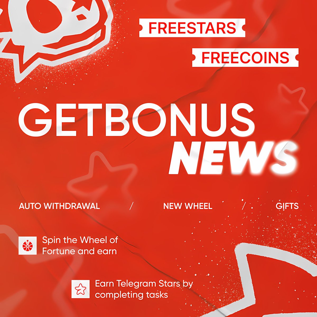 GetBonusGlobal's tweet photo. GETBONUS / NEWS 📰 

Fresh NEWS is here! RED realized that the app is missing a few INNOVATIONS:

1. AUTO-WITHDRAWAL OF STARS

The main goal is to reduce the time between creating a request and receiving Telegram Stars.

How realistic is instant withdrawal? We’ll find out this week!

2. NEW WHEEL

Development is in the final stage, with Telegram Stars as the main currency for spins. The rest is still a secret!

3. GIFT WITHDRAWAL

Once the two points above are implemented, gift withdrawal won’t be far behind.

Key working weeks are starting, and RED is set to optimize all processes within the app!