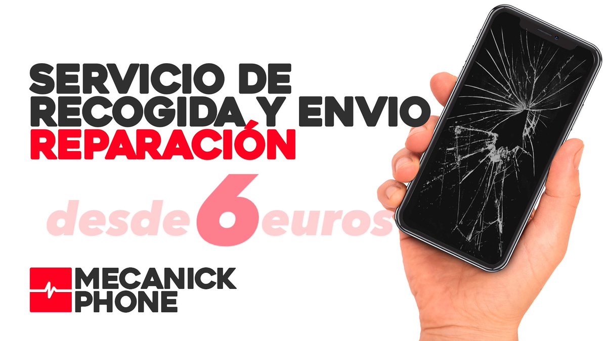 🧑‍🔧🔁 Sí, ... estás de suerte!
Nosotros nos encargamos de todo: 
REPARA YA TU DISPOSITIVO: SERVICIO DE RECOGIDA Y ENTREGA.

👉🏼mecanickphone.com/#!/REPARACI%C3…