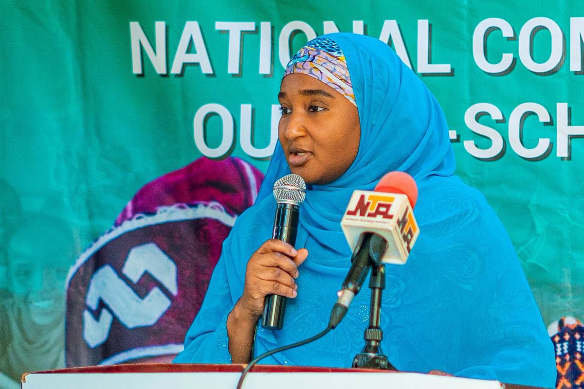 Suwaiba_Said's tweet photo. I had the privilege today of inaugurating the State Team Heads for Advocacy of the National Commission for Almajiri and Out-of-School Children’s Education @ncaoosce. This is a bold and necessary step toward ensuring education for every Nigerian child, regardless of their background.

With the full support of President Bola Ahmed Tinubu’s @officialABAT administration, through the Federal Ministry of Education @NigEducation, we are empowering the Commission to break the cycle of poverty by re-enrolling out-of-school children. Together, we can build a stronger Nigeria by ensuring no child is left behind.

These team heads will engage community leaders, civil society organizations, local government officials, business communities, and NGOs to build a strong coalition of support, remove barriers, and promote enrollment and learning. Together, we will ensure that no child is denied the power of education.