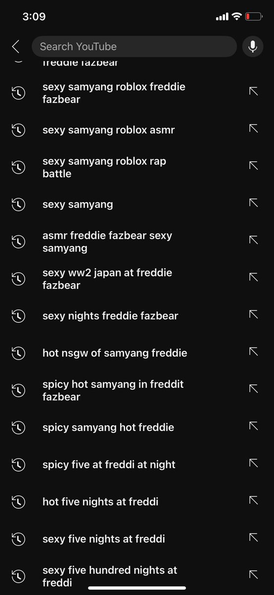 bro what is my friend searching on his youtube?????!?