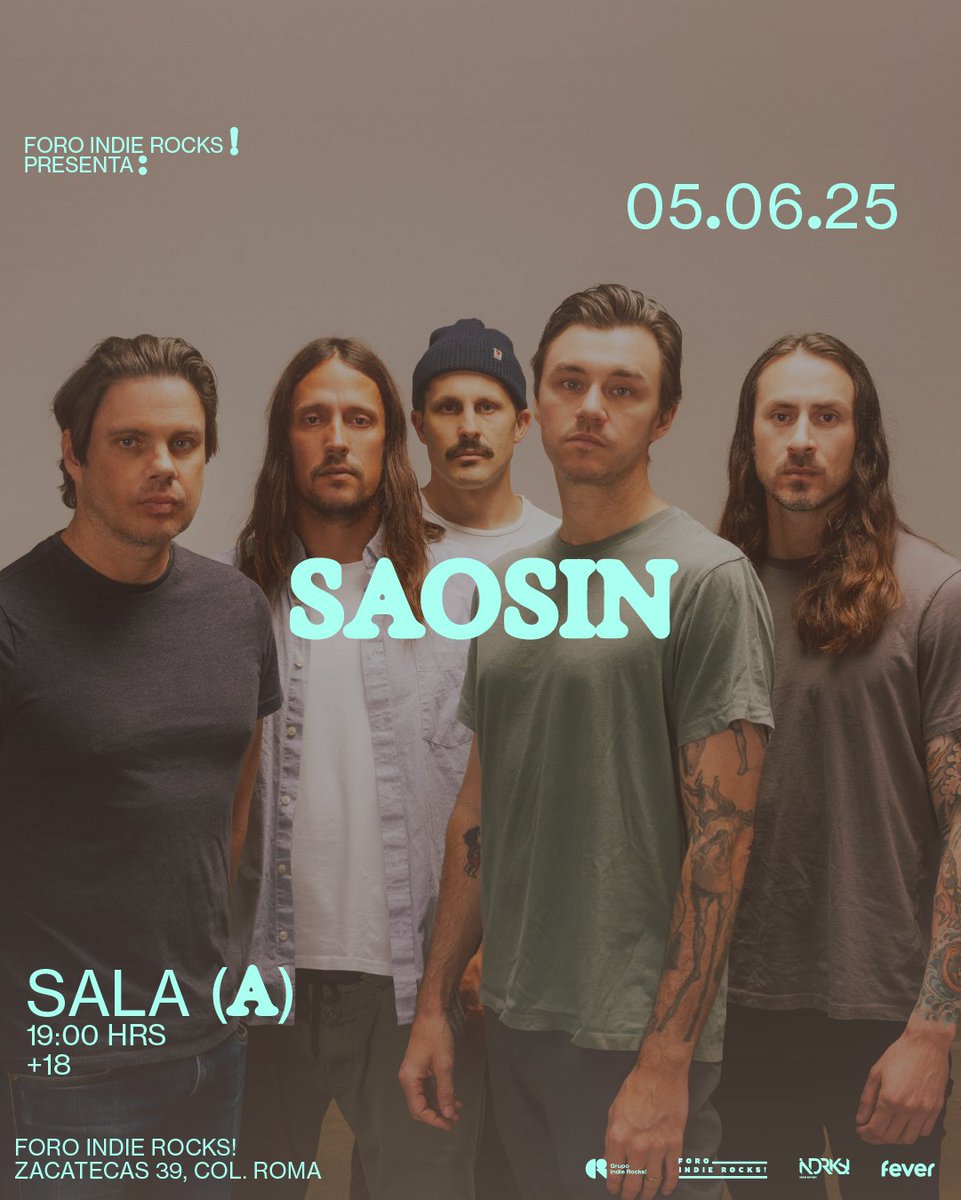 #PromoIR 🎁 ¿Quieres ir al concierto de Saosin en el Foro Indie Rocks!? Cita este tuit con la canción con la que conociste a la banda y participa para ganar un acceso doble. (Elegiremos aleatoriamente)  bit.ly/4kh6jwH