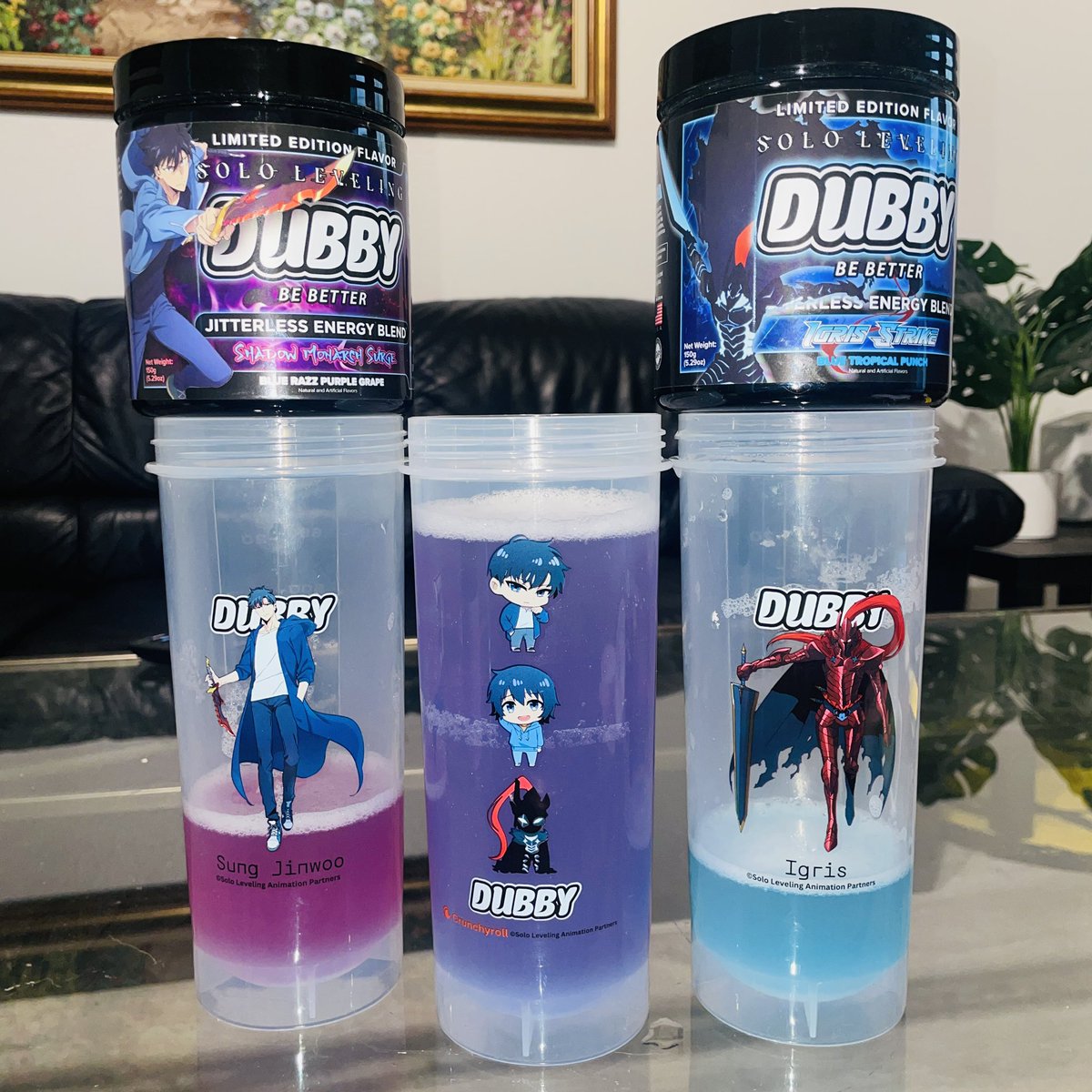 DubbyEnergy's tweet photo. Congratulations Solo Leveling and Crunchyroll on winning anime of the year! It’s an honor to make energy drinks with Solo Leveling as an official collaboration. https://t.co/OhNSaZ4SNg