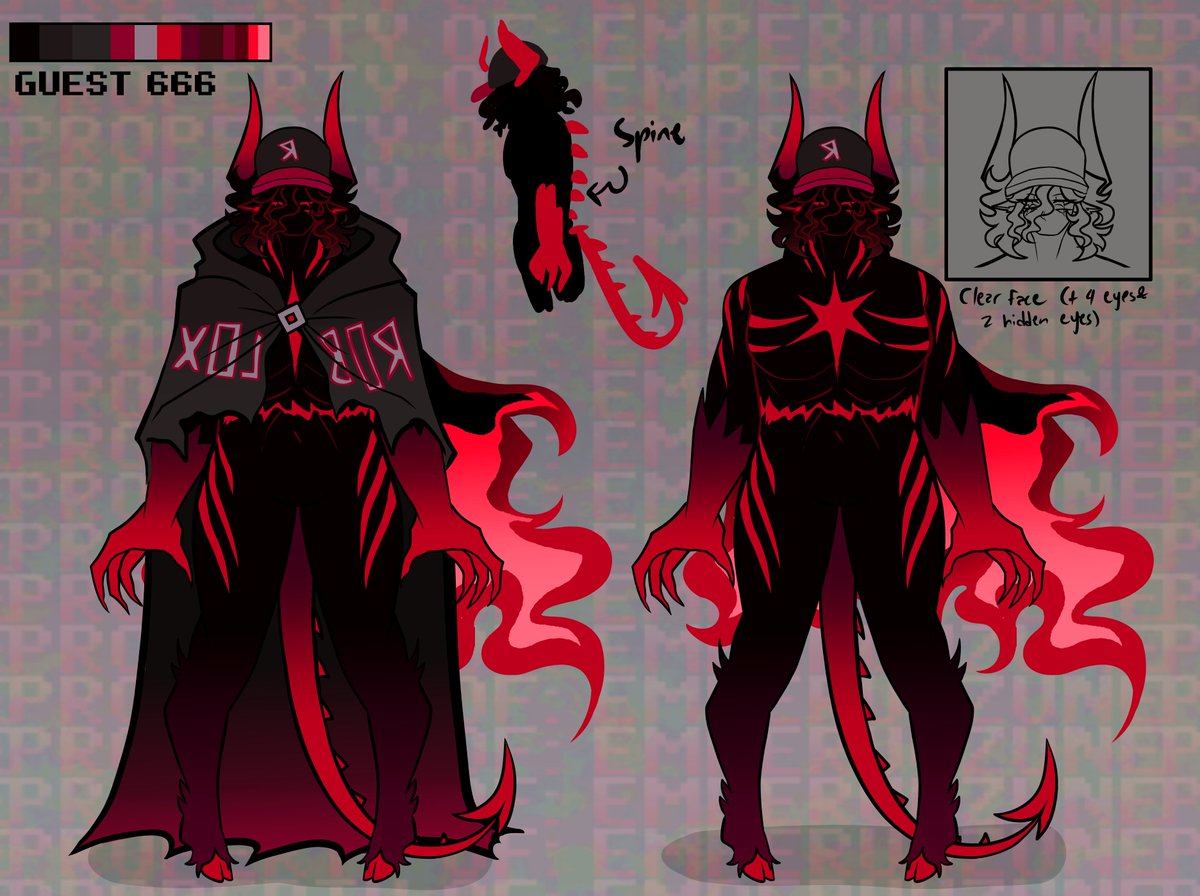 Official Reference Sheet for Guest 666 #robloxiamytholover