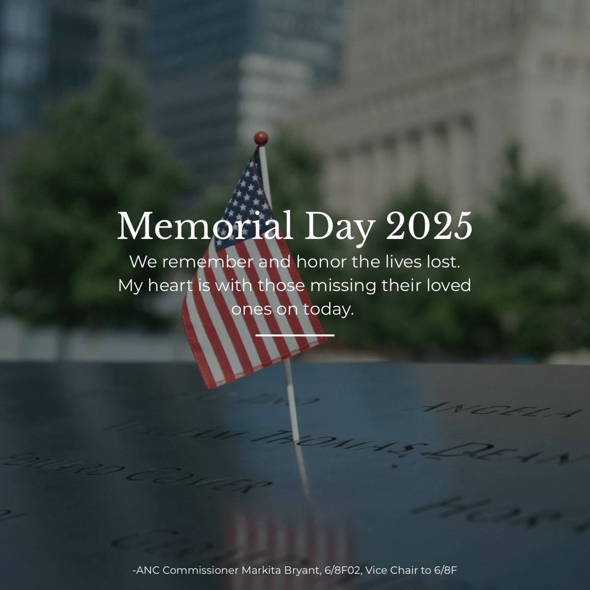 Honoring the courageous lives lost, we extend our heartfelt gratitude for your dedicated service. ♥️