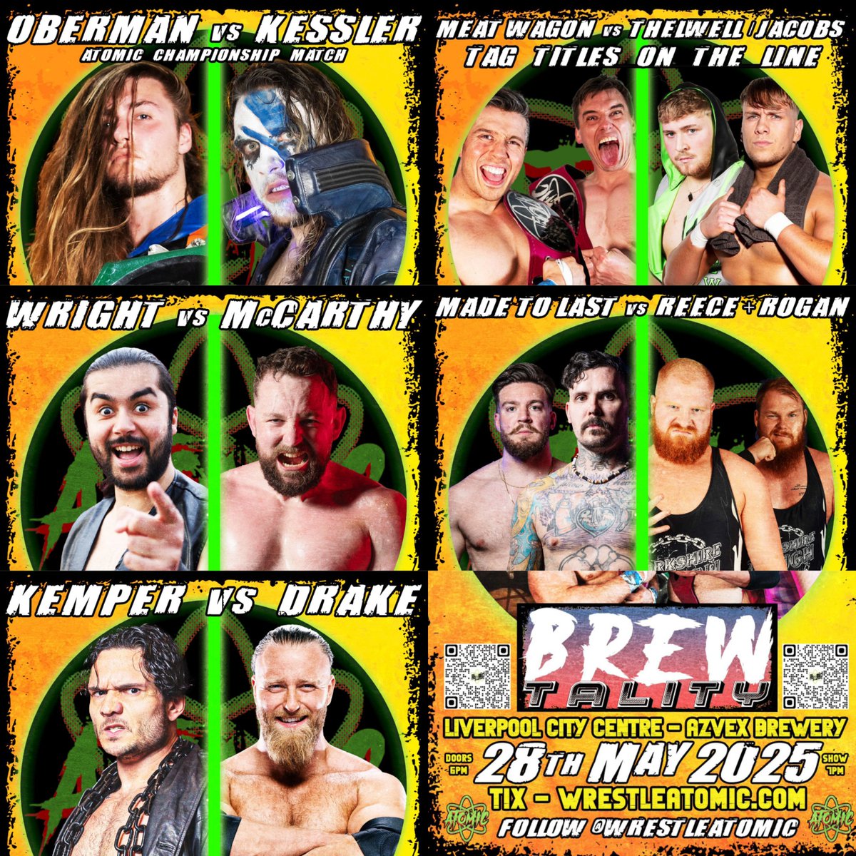 Referee James Greenwood (@jgreenwoodref) on Twitter photo 28/5 <a href="/WrestleAtomic/">Atomic Pro Wrestling - 10th August NEXT SHOW</a>
■ <a href="/TheScottOberman/">Scott Oberman</a> V <a href="/joekessleruk/">Joe Kessler</a>
■ <a href="/TroyRyanPW/">Troy Ryan</a> & <a href="/andersdanielspw/">Anderson Daniels</a> V <a href="/TomThelwell02/">THE STALLION🐎</a> & <a href="/LukeJacobs00_YG/">Luke Jacobs</a>
■ <a href="/tony_wright97/">Thicc Williams</a> V <a href="/BigDecMcCarthy/">Declan McCarthy</a>
■ <a href="/NvGLeonGrey/">Leon Grey</a> & <a href="/RyanThorn_fs/">Ryan Thorn</a> V <a href="/W_B_Reece/">‘Yorkshire Tough’ WBReece</a> & <a href="/BigHossRogan/">Rogan ‘Yorkshire Tough’</a>
■ @TheJoshuaKemper V <a href="/RobDrakePro/">Rob Drake</a>
& more 28/5 <a href="/WrestleAtomic/">Atomic Pro Wrestling - 10th August NEXT SHOW</a>
■ <a href="/TheScottOberman/">Scott Oberman</a> V <a href="/joekessleruk/">Joe Kessler</a>
■ <a href="/TroyRyanPW/">Troy Ryan</a> & <a href="/andersdanielspw/">Anderson Daniels</a> V <a href="/TomThelwell02/">THE STALLION🐎</a> & <a href="/LukeJacobs00_YG/">Luke Jacobs</a>
■ <a href="/tony_wright97/">Thicc Williams</a> V <a href="/BigDecMcCarthy/">Declan McCarthy</a>
■ <a href="/NvGLeonGrey/">Leon Grey</a> & <a href="/RyanThorn_fs/">Ryan Thorn</a> V <a href="/W_B_Reece/">‘Yorkshire Tough’ WBReece</a> & <a href="/BigHossRogan/">Rogan ‘Yorkshire Tough’</a>
■ @TheJoshuaKemper V <a href="/RobDrakePro/">Rob Drake</a>
& more