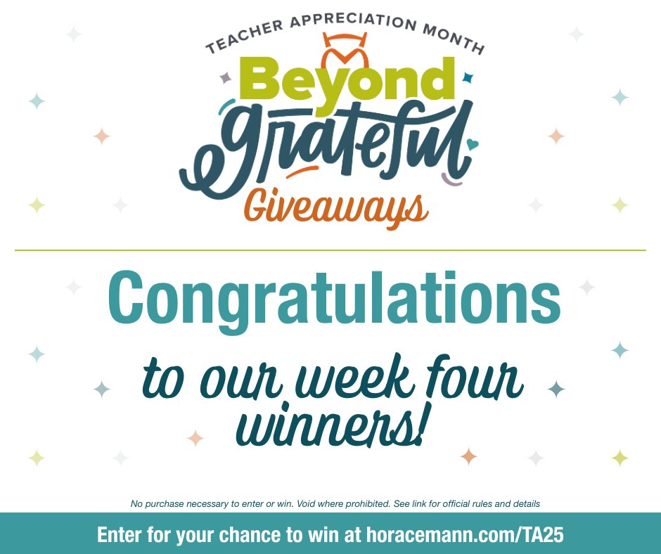 Congrats to our week four winners! Check them out here: horacemann.com/programs/givea…
The excitement isn’t over—we’re still giving away our grand prize: two $2,500 Liberty Travel gift cards! Haven't entered yet? This is your last chance! horacemann.com/TA25
