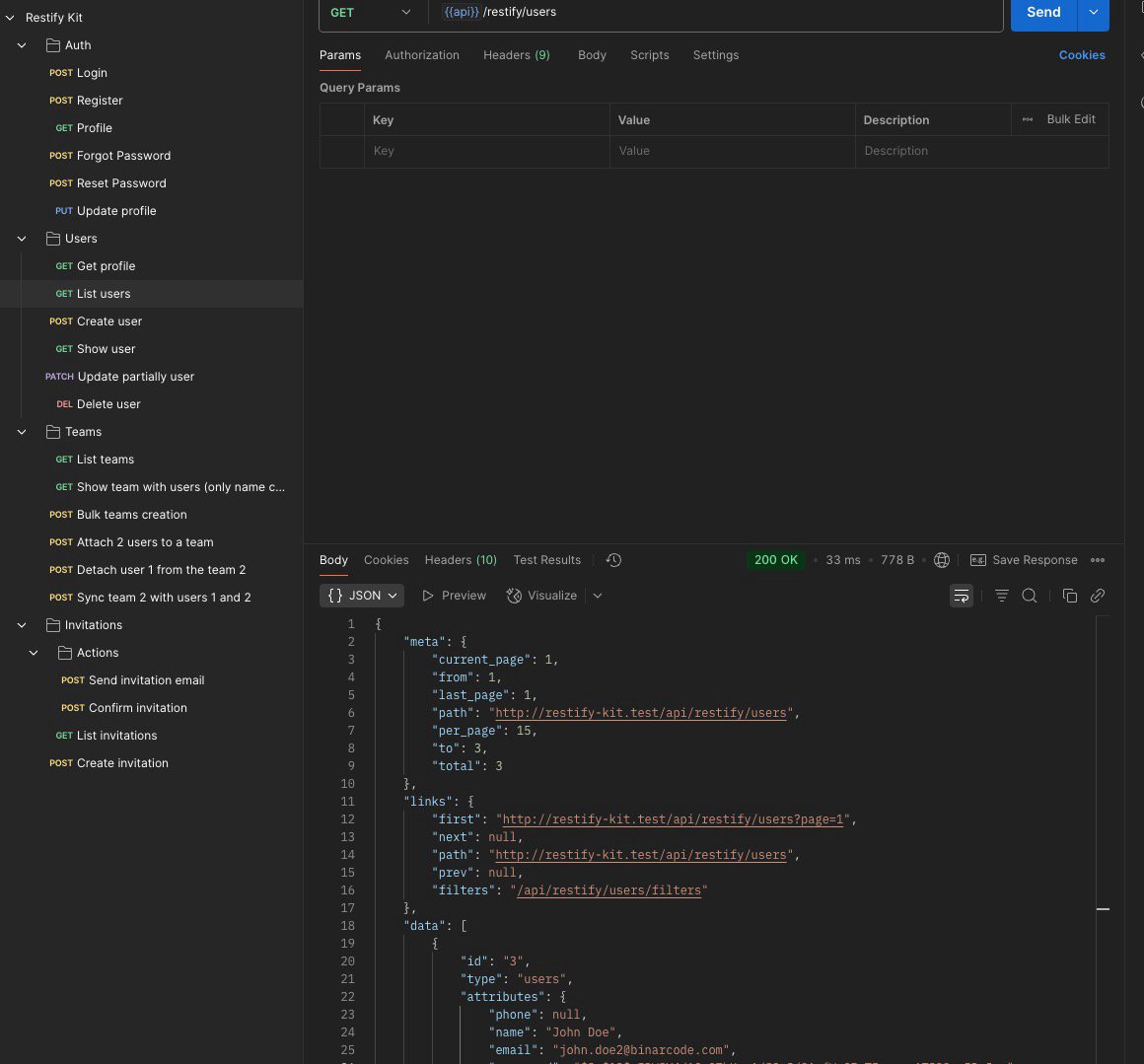 LaravelRestify's tweet image. Restify kit will be soon released for first free subscribers. Stay tuned!
restifytemplates.com