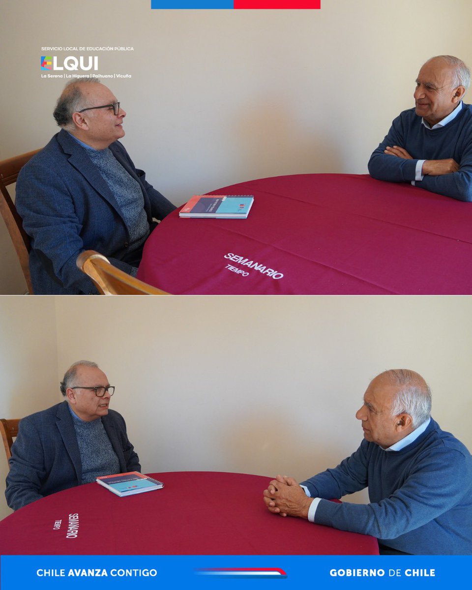 edu_elqui's tweet image. Como #SLEPElqui valoramos a los medios de comunicación regionales en su rol de informar y formar opinión. Es por eso, que nuestro Director Ejecutivo, Pedro Esparza Olivares sostuvo una reunión con el Director de Diario La Región y Semanario Tiempo, Luis Villagrán Castellón.