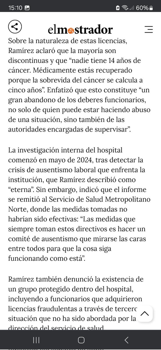 rectaprovincia's tweet photo. Ex director del San José denuncia que lo echaron por sumariar a gente con licencias obscenas, que hay una mafia que compra licencias falsas y que los sindicatos protegen a los vagos. 
Les presento la salud pública en todo su esplendor. https://t.co/zbMoikvMYM