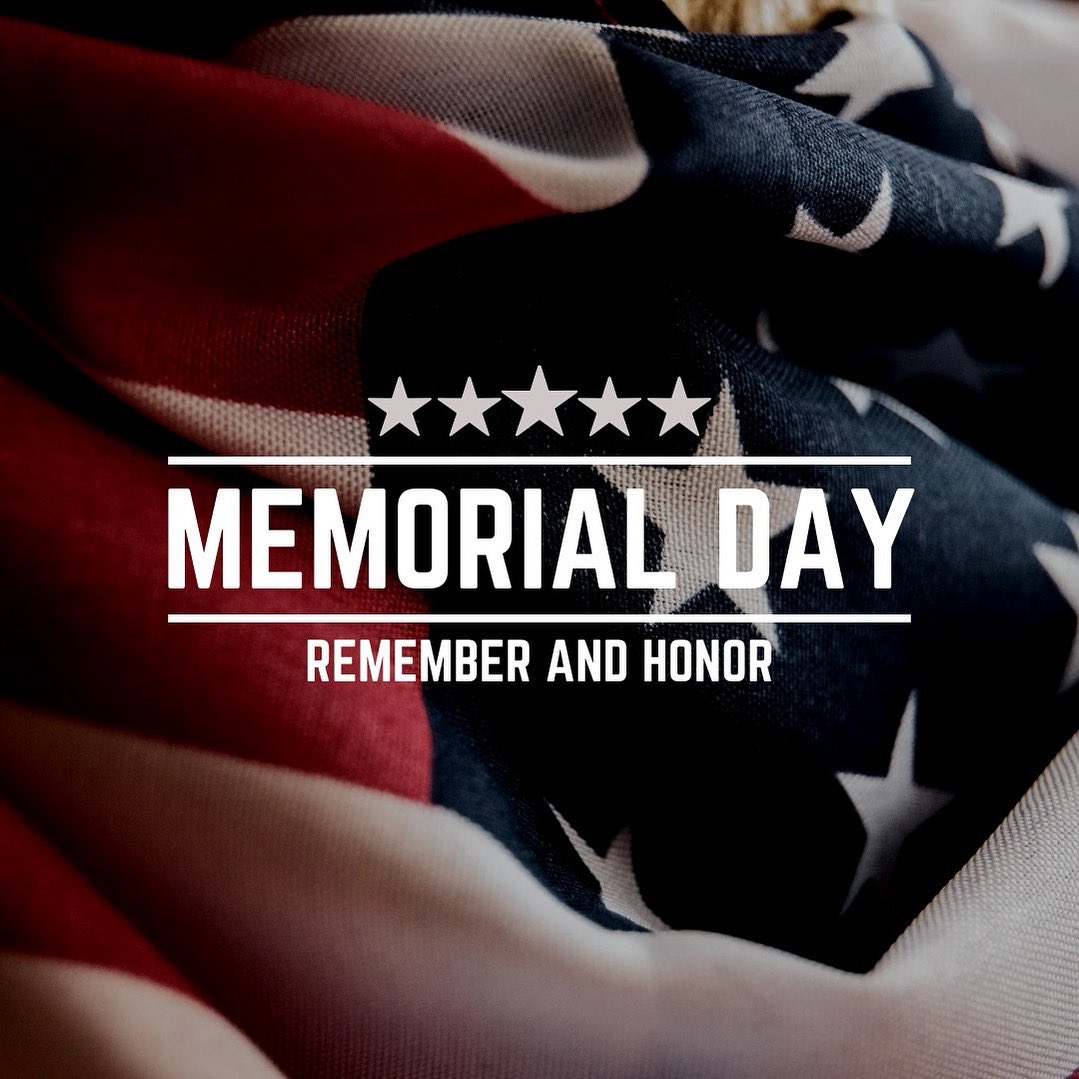 Home of the free because of the brave. Today we remember the brave men and women who gave everything for our freedom. Thank you to the heroes who made the ultimate sacrifice. 💙