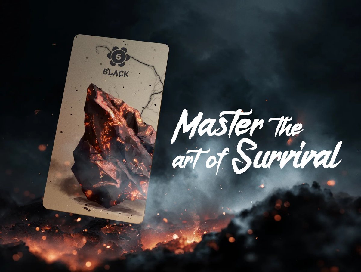 🏆 3 black cards are the strongest hand in the game...

But, if you get caught with only 2, you may be in trouble vs red, blue, purple, or gold. 👀