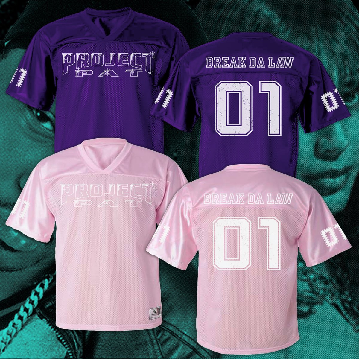 teesfths's tweet photo. RT or you’ll get 69 years of bad luck and no swag 

project pat football jerseys and pinkpantheress shirts available for preorder now 

https://t.co/GfPctyejCP https://t.co/ebvWKfKICv