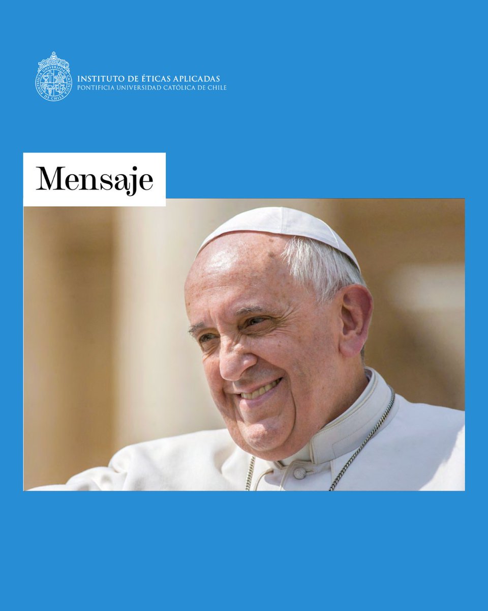 EticaAplicadaUC's tweet photo. 📲 Compartimos la columna “La preocupación social del papa Francisco en sus encíclicas”, que el académico de #ÉticasAplicadasUC en cargo compartido con @TeologiaUC Cristián Hodge publicó en la revista Mensaje, 

🔗 Columna completa: https://t.co/LavljbvJ2A (con suscripción). https://t.co/VyjXgf35jW