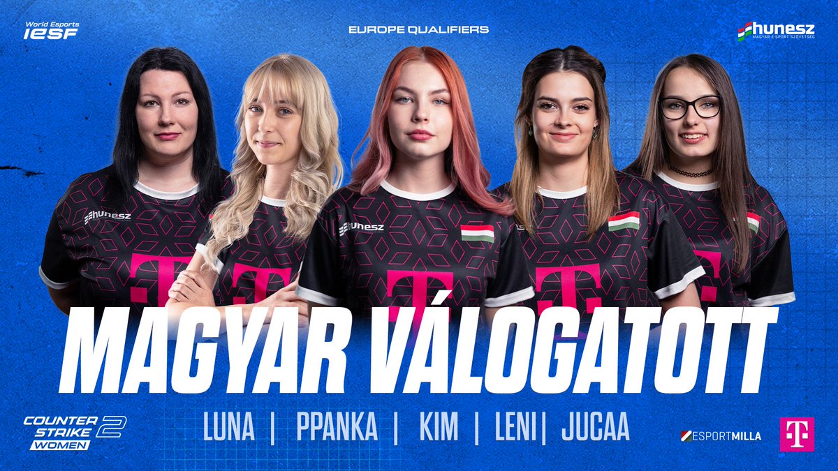 #MEV #CS2women #eec25
🇭🇺 Már biztos: Magyarország Dota 2 és férfi CS2 válogatottja ott lesz a koszovói IESF Európa-bajnokságon!

🔜 Ma este a CS2 férfiválogatott lejátssza utolsó, helyosztó mérkőzését,
🔄 közben a CS2 női csapat már készül a holnapi nyitómeccsre, ahol 🇧🇾