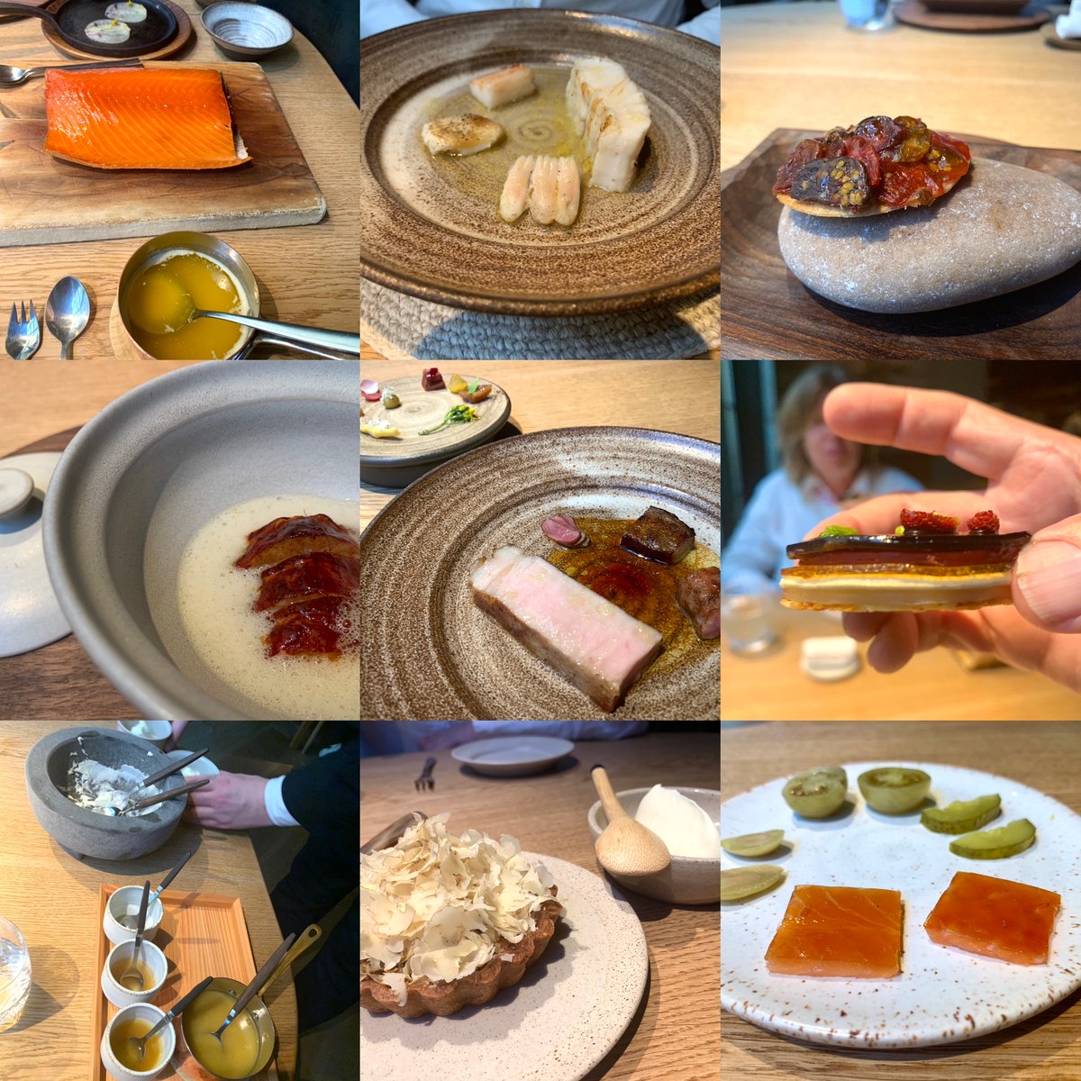 Our blow-out dinner at Kadeau in Copenhagen on the recent trip.  Menu in the alts.