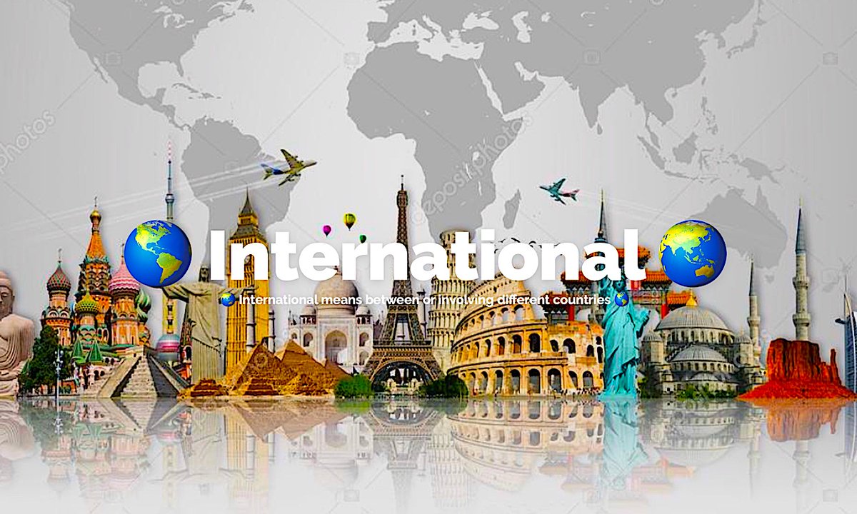 iInternationa14's tweet photo. . 
🌎 💫 🌎  https://t.co/3fUgc7OycF 🌍 💫 🌏
means between or involving different countries.
It is facilitated by the Globalization Phenomenon, which increasingly erases the constraints
💥 ⭐ 🌎 https://t.co/P17aEhYSD9 🌍 🌟 💥
#International #Global #DifferentCountries https://t.co/0J2TkxEJ1N