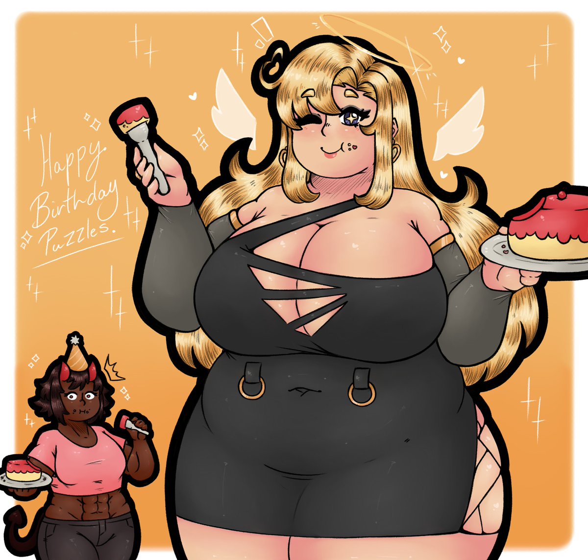 Reasticledyno (@realisticdino) on Twitter photo Happy Birthday <a href="/Puzzled_artist/">Le comm grind</a> !!! 🎉🎉
Had to celebrate the b-day of the artist that helped shaped how my art is now. Thank you Puzzles, Have a great B-day.
Have a Angie and Des celebrating with cake. ✨ Happy Birthday <a href="/Puzzled_artist/">Le comm grind</a> !!! 🎉🎉
Had to celebrate the b-day of the artist that helped shaped how my art is now. Thank you Puzzles, Have a great B-day.
Have a Angie and Des celebrating with cake. ✨