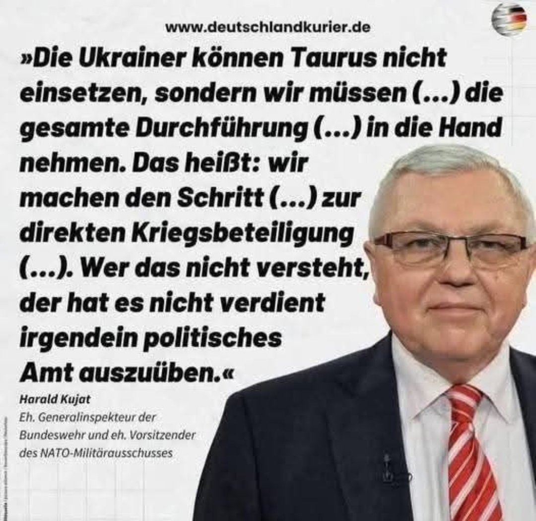 Es gibt einige westliche Medien, die behaupten, daß man #Taurus ohne deutsche Beteiligung für Angriffe aus der Ukraine gegen Russland einsetzen kann, das ist aber wie so oft bei westlichen Medien, eine dreiste Lüge wie mehrere Leute vom Fach immer wieder bestätigen...