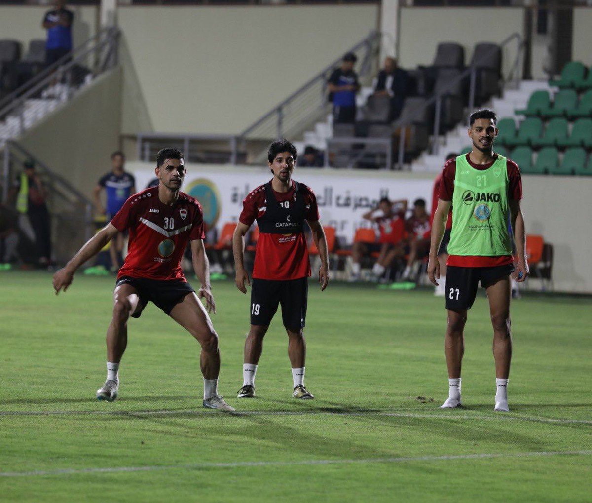 انطلاقُ الوحدةِ التدريبيّة الأولى لمنتخبنا الوطنيّ بقيادة المدرب غراهام ارنولد وبتواجد 19 لاعباً في ملاعب مدينةِ البصرة الرياضيّة،  تحضيراً لمواجهةِ منتخب كوريا الجنوبية ضمن تصفياتِ كأس العالم 2026.

#المصرف_العراقي_للتجارة  
#وادي_الرواشد