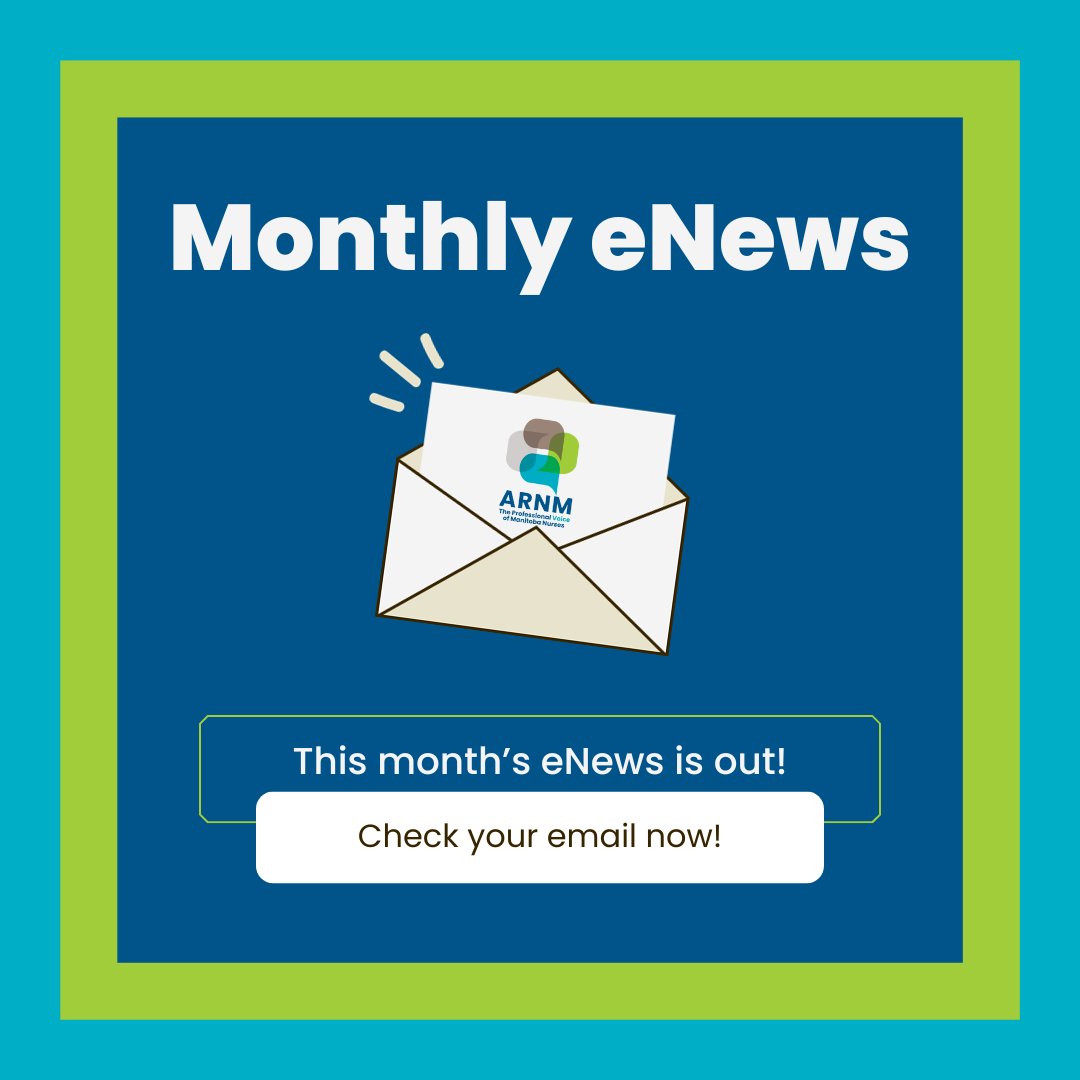📬 Our May eNews is here! From big moments at the Legislature to Nursing Week celebrations across the province, see how we’ve been highlighting and supporting Manitoba nurses. Check your inbox to read more!

#ARNM #Nurses #Nursing