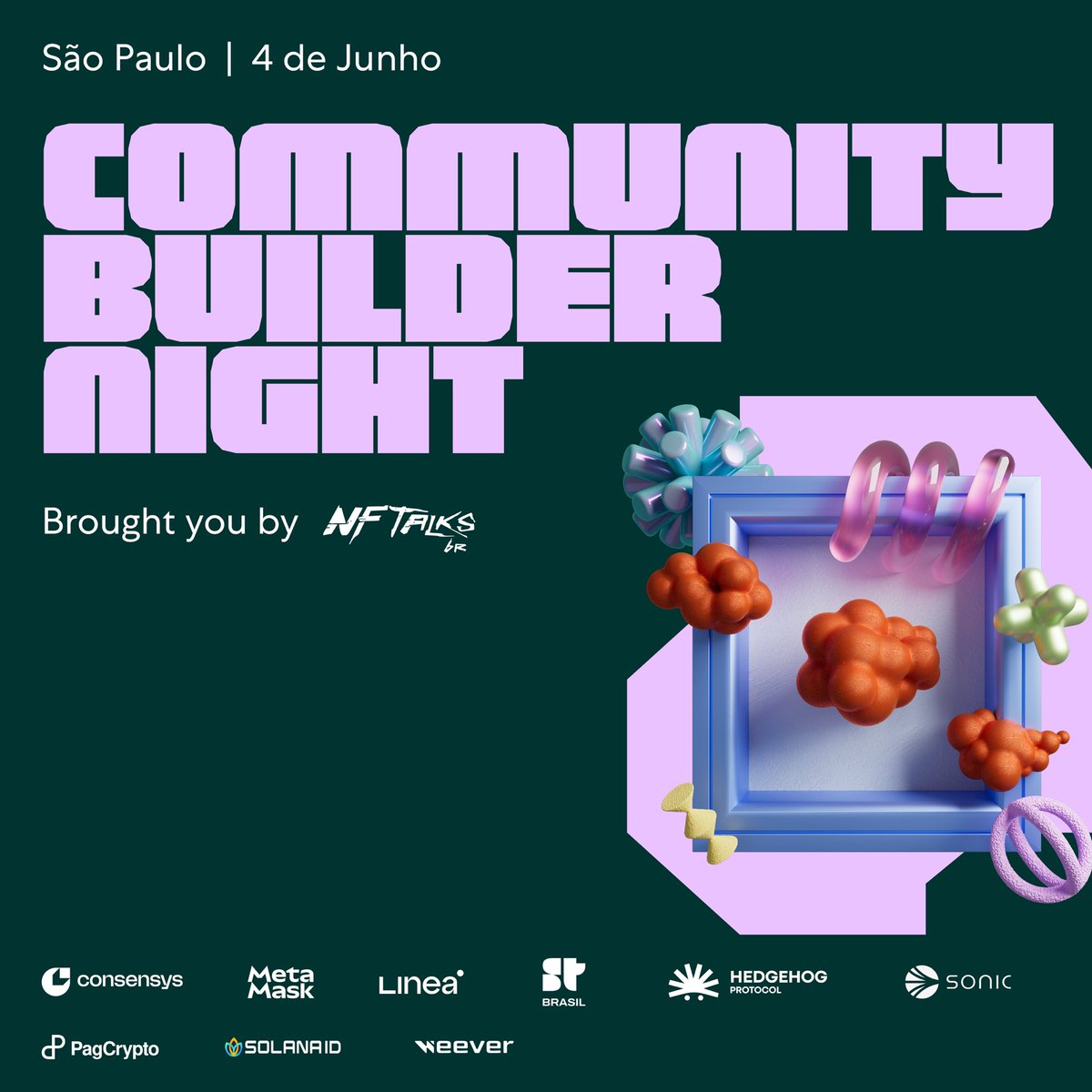 nftalks_br (@nftalks_br) on Twitter photo Community Builder Night by NFTalks
🗓️ 04/06 às 19h
Mais que um evento — um espaço para builders, trocas reais e novas conexões no coração da Web3.
Inspirado nos encontros da <a href="/MetaMask/">MetaMask.eth 🦊</a>, o Community Builder Night é para quem vive e constrói o agora.
Inscreva-se no link da bio! Community Builder Night by NFTalks
🗓️ 04/06 às 19h
Mais que um evento — um espaço para builders, trocas reais e novas conexões no coração da Web3.
Inspirado nos encontros da <a href="/MetaMask/">MetaMask.eth 🦊</a>, o Community Builder Night é para quem vive e constrói o agora.
Inscreva-se no link da bio!