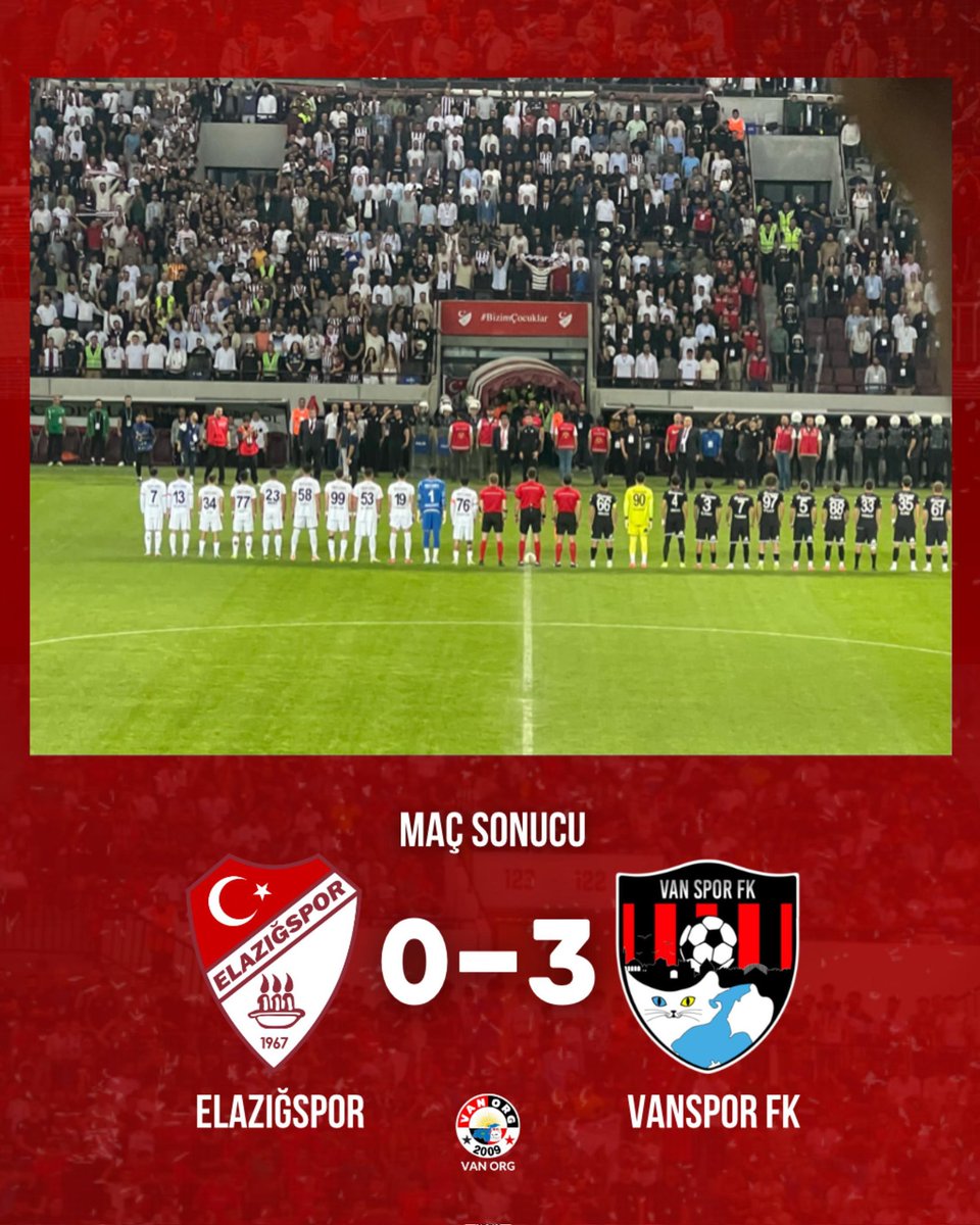 Elazığspor 3-0 hükmen mağlup sayıldı.
Vanspor finalde...

#Vanspor #Elazığspor