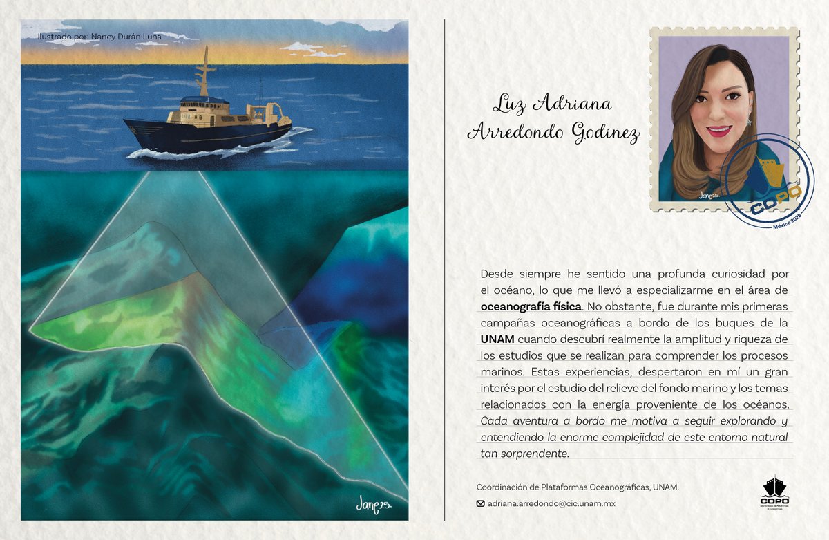 🌊 ¡Explora el Océano a Través de Ellas!  8a. Edición: Compartiremos la trayectoria de investigadoras que exploran, estudian y protegen el océano,acercándonos a sus experiencias,conociendo sus áreas de especialidad y destacando el impacto de las mujeres científicas en el mar.