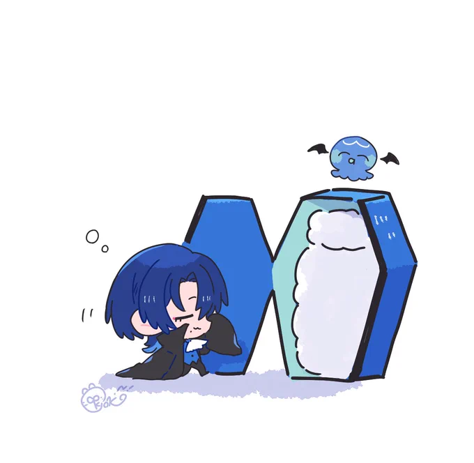 63日目。吸血鬼ねむねむミリくゆ #帰ってくるまで毎日ミリくゆ 