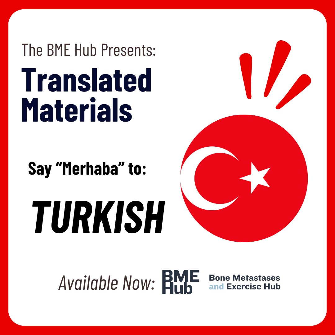 Cancer Exercise & Physiotherapy Lab (@cepl_ubc) on Twitter photo Translated materials are now available in Turkish on the BME Hub! Explore the resources at cancerexercise.med.ubc.ca/bmehub/ #BMEhub #bonemetastasis
<a href="/KLCampbellPhD/">Kristin Campbell, PhD</a> Translated materials are now available in Turkish on the BME Hub! Explore the resources at cancerexercise.med.ubc.ca/bmehub/ #BMEhub #bonemetastasis
<a href="/KLCampbellPhD/">Kristin Campbell, PhD</a>