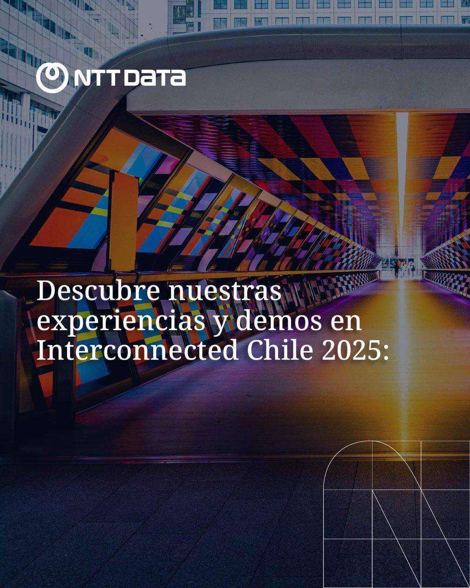 La transformación digital se vive en #Interconnected2025!

Ven a descubrir cómo la IA, la nube y la ciberseguridad están revolucionando los negocios.

Te esperamos el 12 de junio en el Metropolitan Santiago.

¿Estás listo para el futuro?

#NTTDATAChile