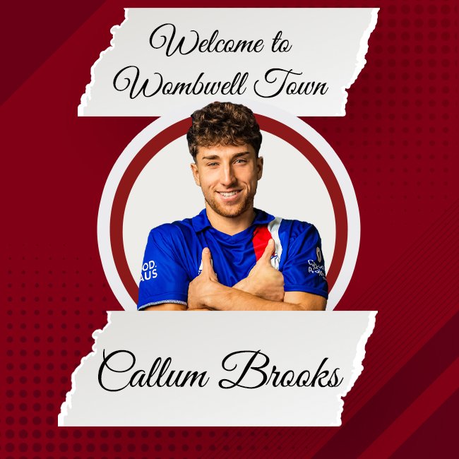 Welcome to the Wellers - Callum Brooks.

The former Wakefield, Clay Cross, Sheffield and Rainworth forward has an eye for goal, and scored for Wakefield at the Recreation Ground last season.

#UptheWellers #WTFC #WeAreTown