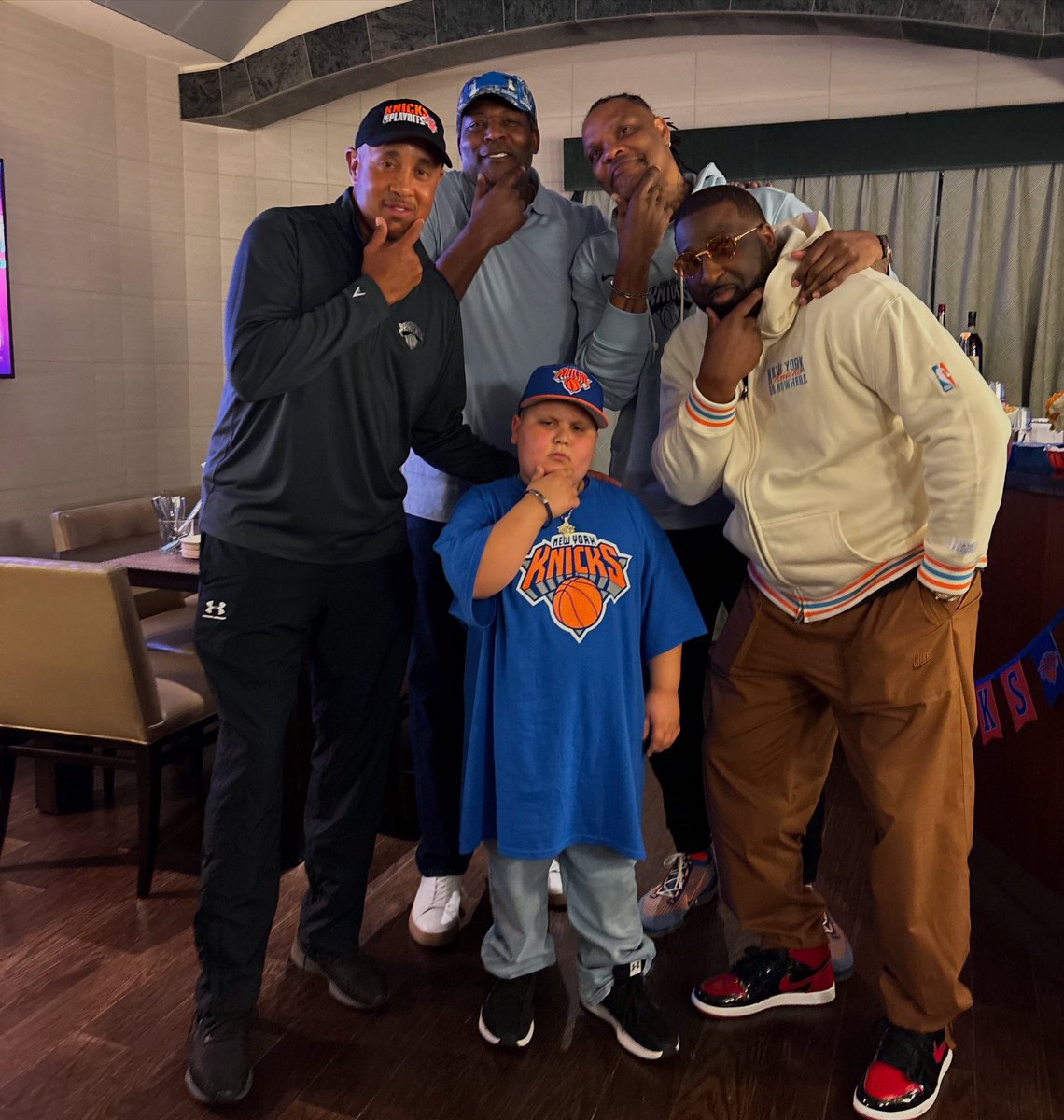 John Starks, Larry Johnson, The Rizzler, Latrell Sprewell, and Raymond Felton.

What a group.