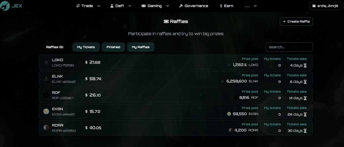 X_WayDYOR's tweet photo. THE GRAND $ROAR RAFFLE IS NOW OPEN!

222 ROAR/ticket

3 winning ticket ! Current pot 4,200 ROAR 🦁

BUY here
https://t.co/yw614TF84r

Get your lottery ticket NOW!

WINNER WILL BE DRAW IN 30 days ! 

69% of all purchased ticket will be burn !! Increasing ROAR scarcity @MultiversX https://t.co/8vDaW4BQQq