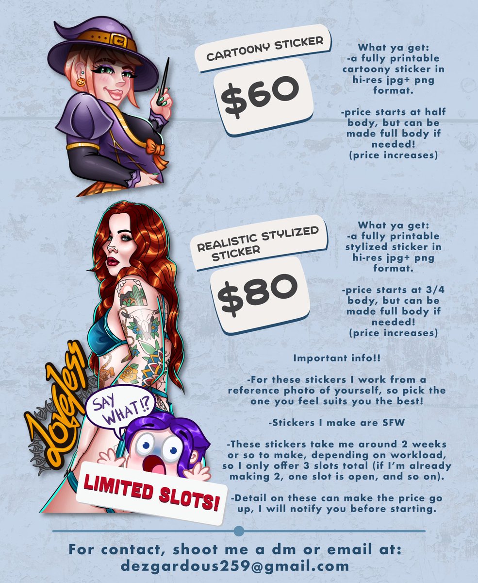 DezzMalone's tweet image. Had to make some expenses due to vet bills, so I'm taking the chance to update some of my commission info and prices!! 

Retweets are HIGHLY appreciated so I can reach more homies!