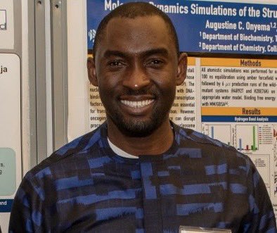 Augustine (@augustinec0339) on Twitter photo Hi. I am Augustine & I study the structural effects of oncogenic mutations in the nucleosome. Also writing a Python module to study residue communication in biomolecules. When published, try our code & give us feedback. Good to be part of <a href="/BlackInBiophys/">Black In Biophysics</a>
#BIBPSWeek #BIBPSRollCall Hi. I am Augustine & I study the structural effects of oncogenic mutations in the nucleosome. Also writing a Python module to study residue communication in biomolecules. When published, try our code & give us feedback. Good to be part of <a href="/BlackInBiophys/">Black In Biophysics</a>
#BIBPSWeek #BIBPSRollCall