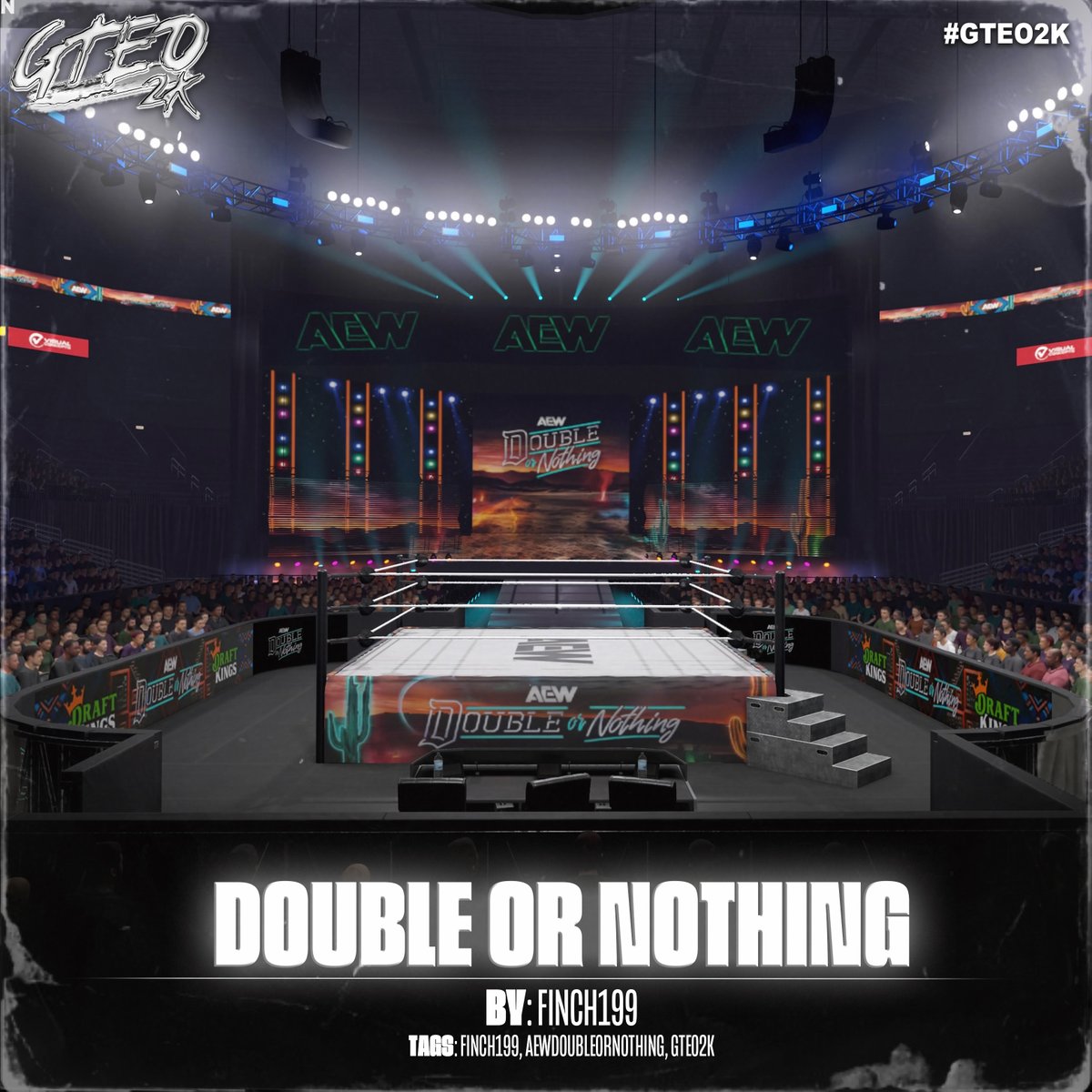 #AewDoubleOrNothing has been uploaded to cc as part of the <a href="/GTEO2K/">GTEO</a> project for current gen consoles! 

#WWE2K25  #EWDON #gteo2k